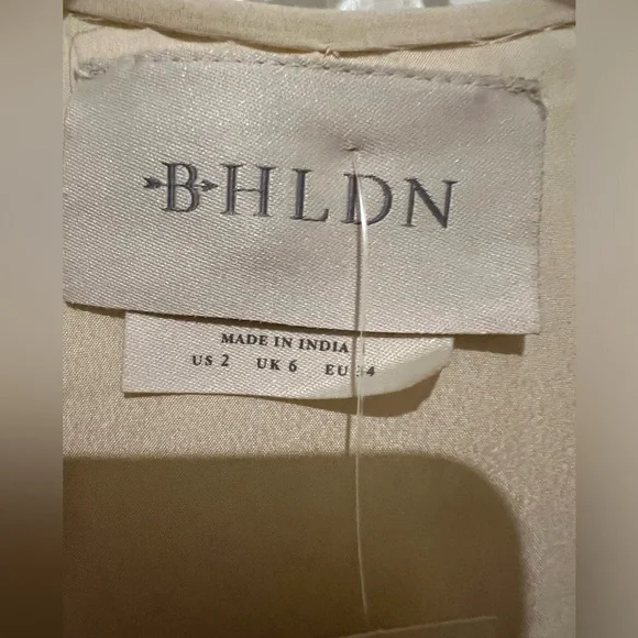 🌺BHLDN Plymouth Wrap Flutter Sleeve Beaded Maxi 👗Gown - Picture 14 of 17